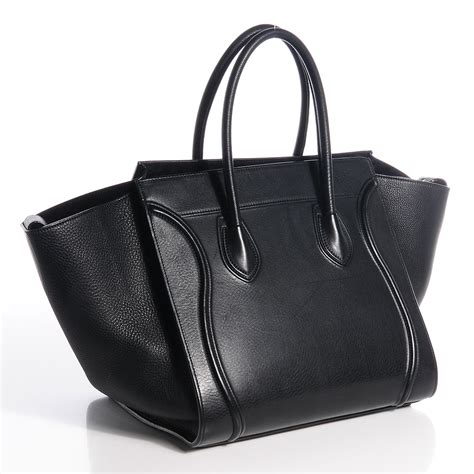 Celine Calf Leather Luggage Phantom Medium 